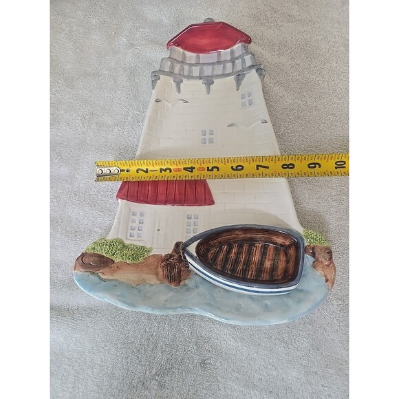 Burton And Burton Lighthouse Ocean Serving Dish Chips And Dip - Picture 8 of 10
